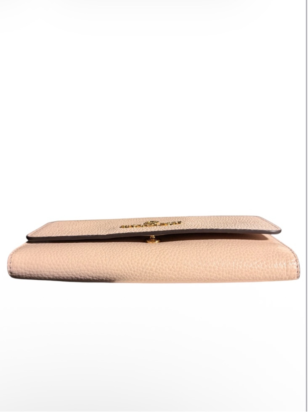 Michael Kors Rose Pink Pebbled Leather Continental Wallet with Gold Hardware - Picture 4 of 15